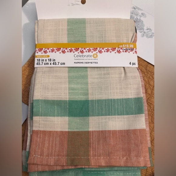 🍁 NEW Cotton placemats and napkins set for thanksgiving - Picture 6 of 15